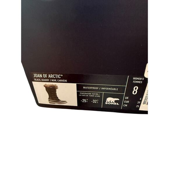 NWT Sorel Women's Black/Quarry Joan of Arctic Boot Size 8 - Picture 10 of 12